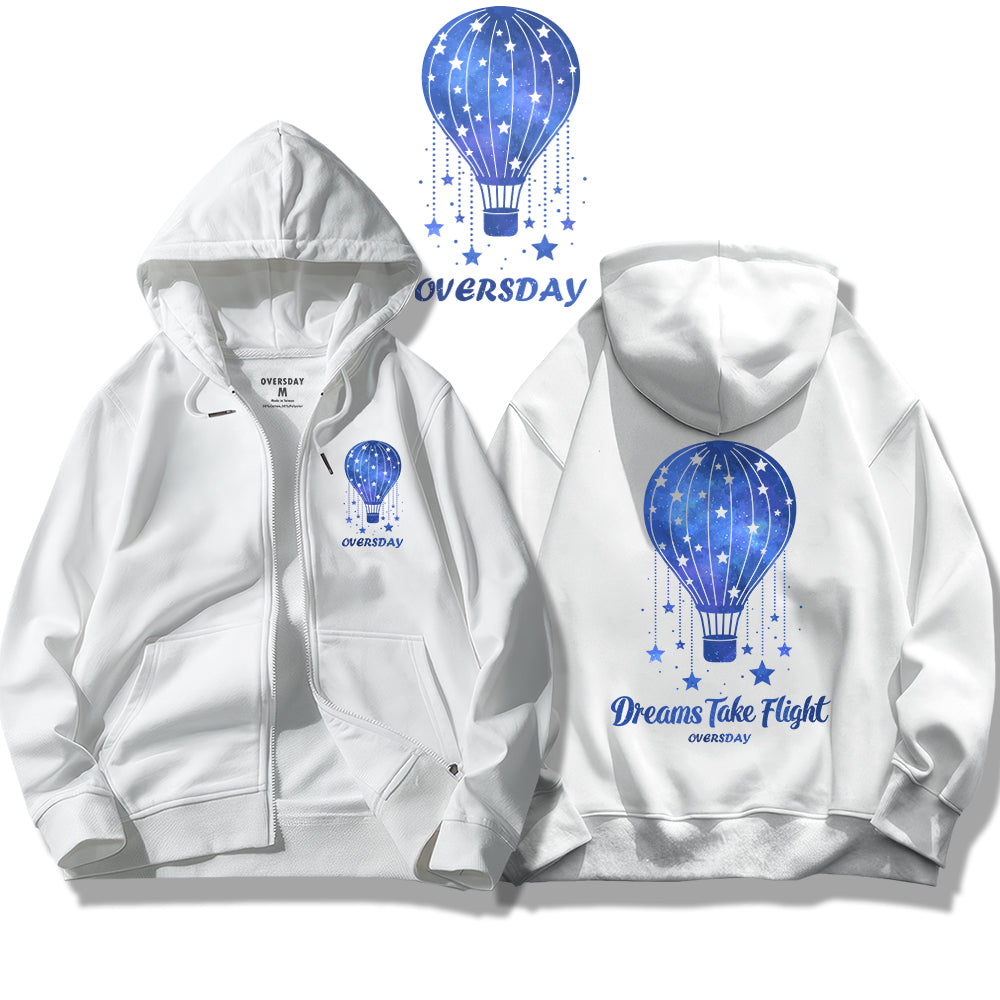 Dreams Take Flight / Zip Up Hoodie