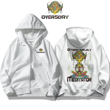 Otherworldly Meditator / Zip Up Hoodie