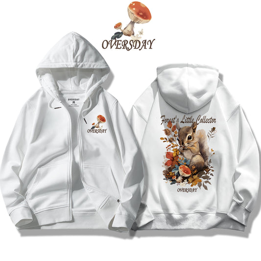 Forest's Little Collector / Zip Up Hoodie