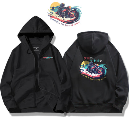 Shadowchaser at Sunset / Zip Up Hoodie