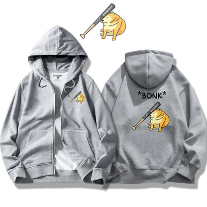 Bonk / Zip Up Hoodie