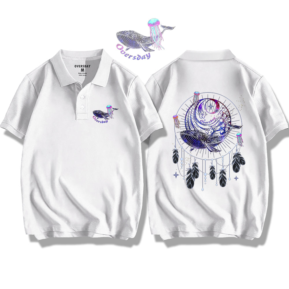 Dream Catcher of Blue Whale / Polo Shirt