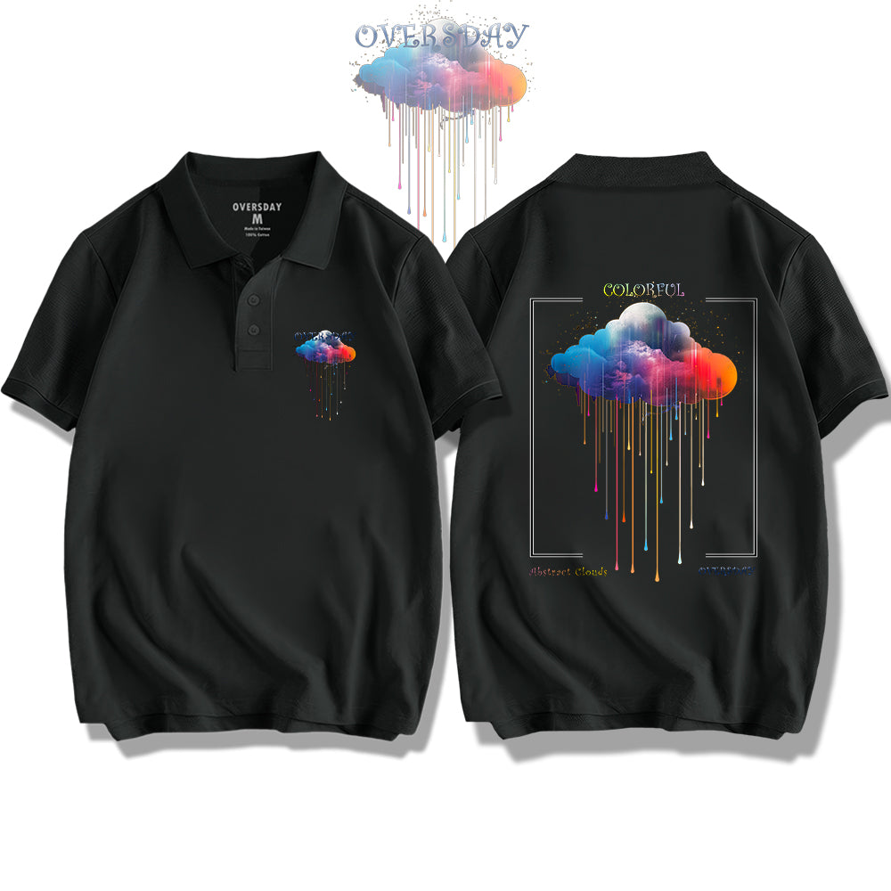 Colorful Abstract Clouds / Polo Shirt