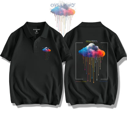 Colorful Abstract Clouds / Polo Shirt