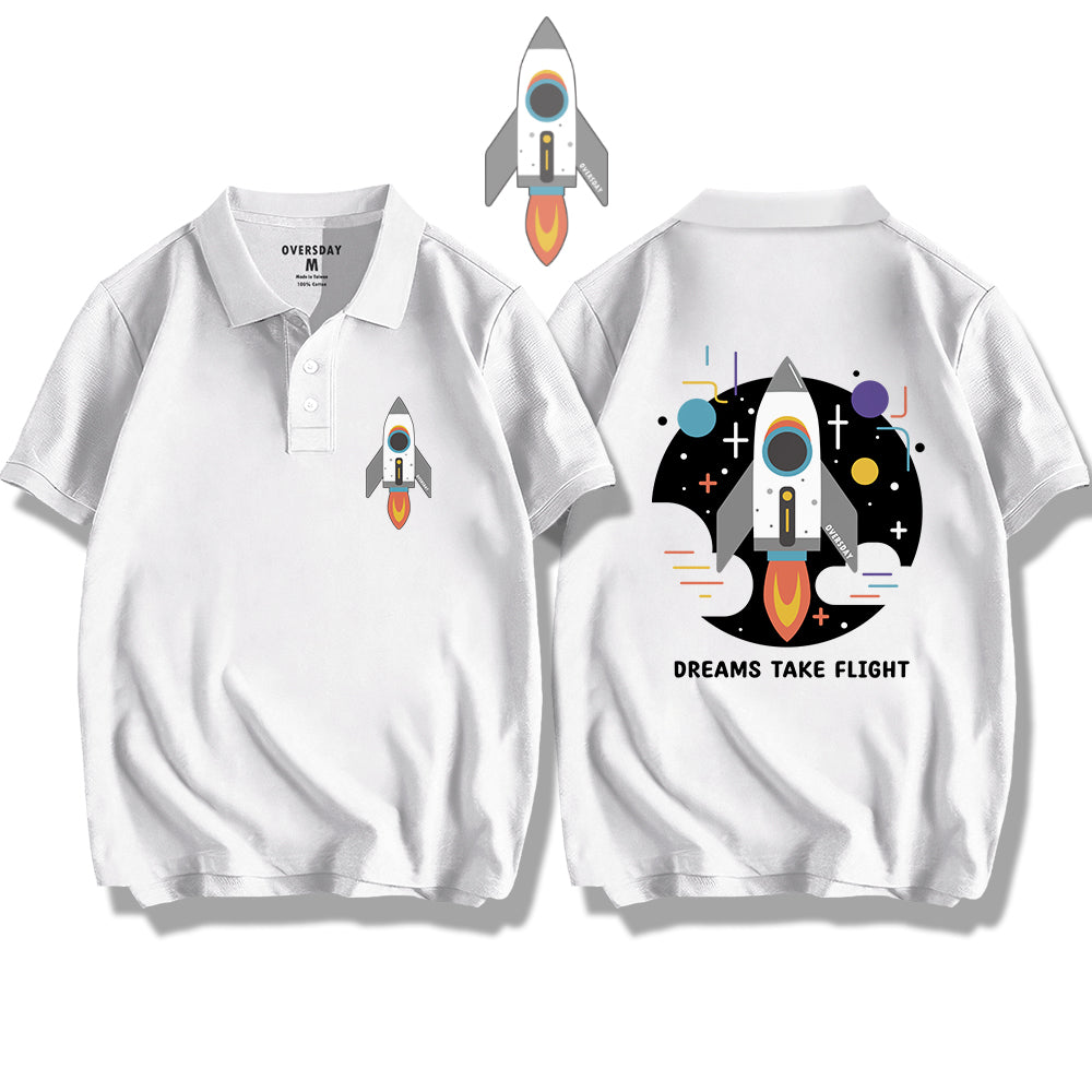 Rocket-Dreams Take Flight / Polo Shirt