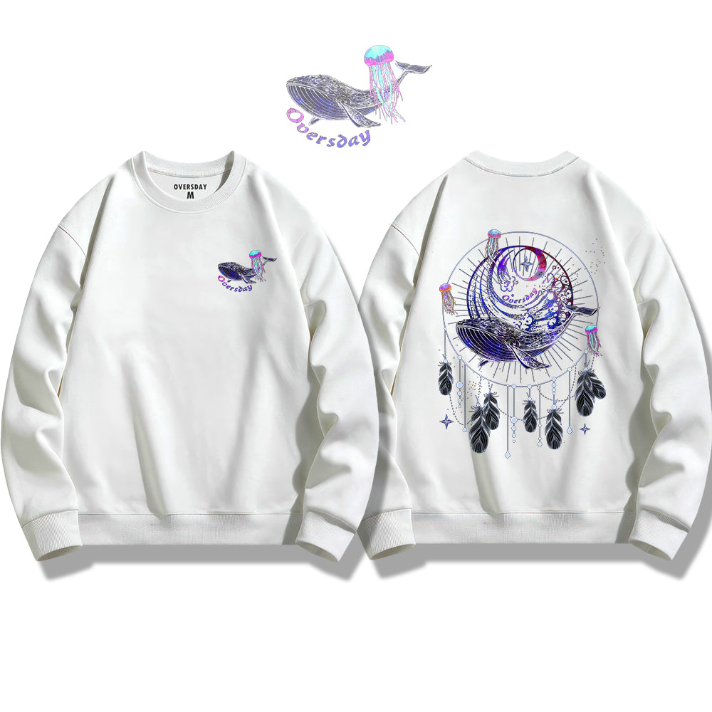 Dream Catcher of Blue Whale / Sweatshirt