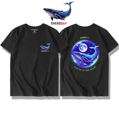 Blue Whale and Moon / Classic Tee