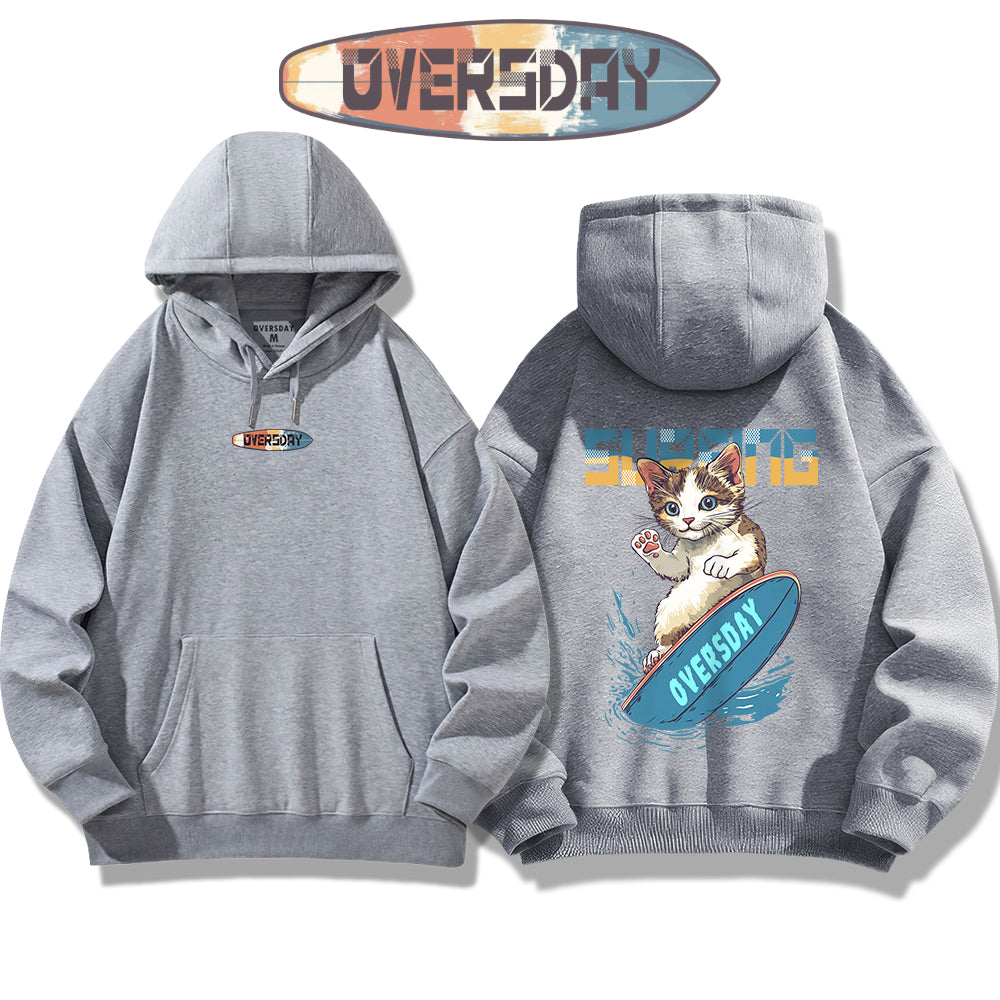 Surfing Cool Cat / Hoodie