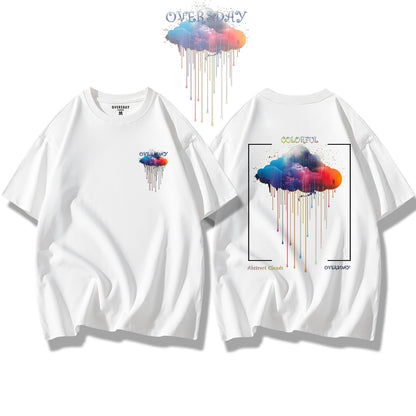 Colorful Abstract Clouds / Loose Tee