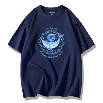 Cosmic Blue Whale / Loose Tee