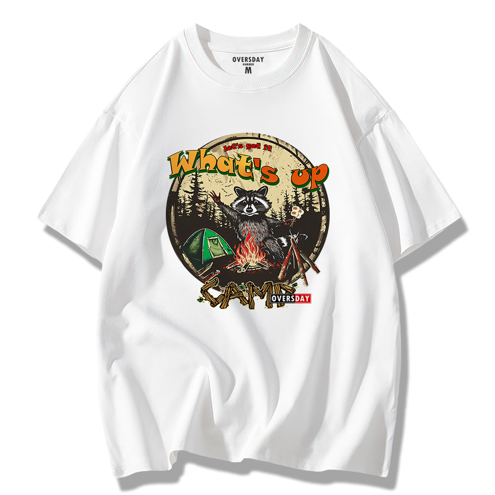 Forest Camping Raccoon / Loose Tee