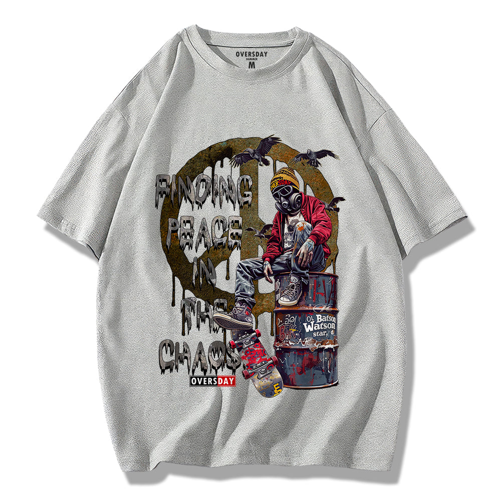 Skateboard Mask Boy / Loose Tee