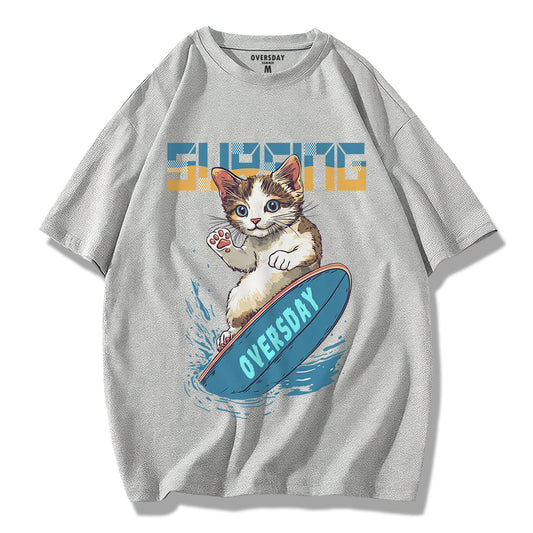 Surfing Cool Cat / Loose Tee