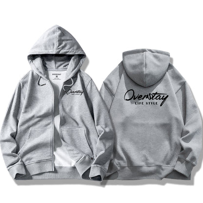 Oversday Creative Text / Zip Up Hoodie