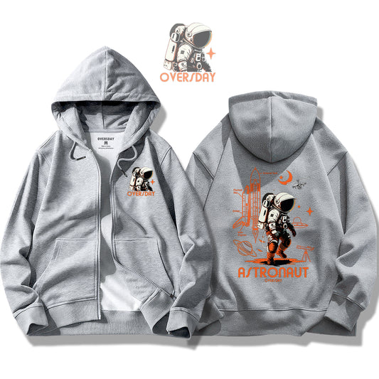 Astronaut / Zip Up Hoodie