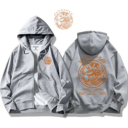 Emperor Dragon Pattern / Zip Up Hoodie