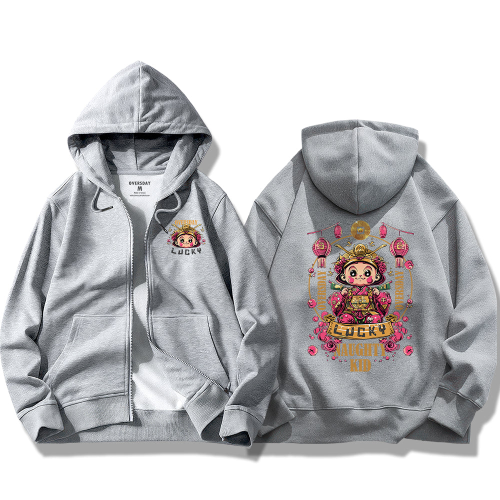 Naughty Kid / Zip Up Hoodie