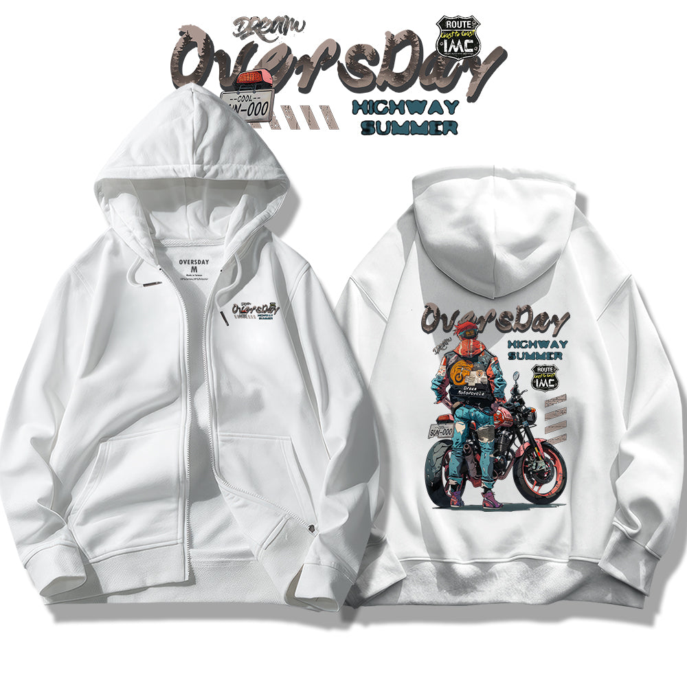 Dreamer of Motorcycle / Zip Up Hoodie