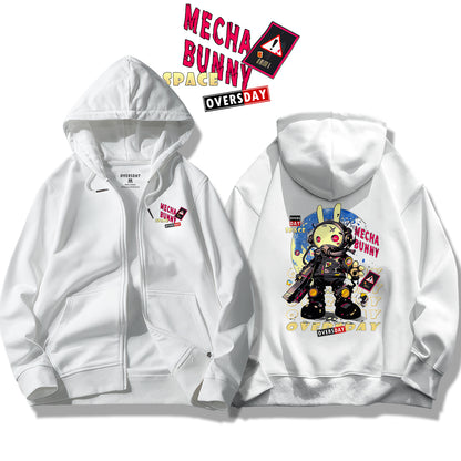 Mecha Space Bunny / Zip Up Hoodie