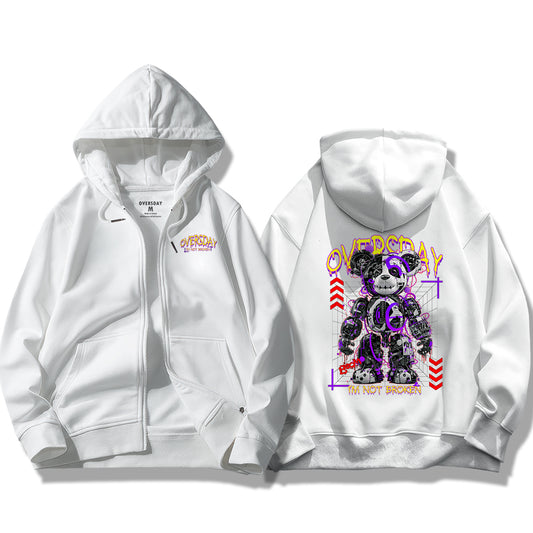 Moldy Mecha Bear / Zip Up Hoodie