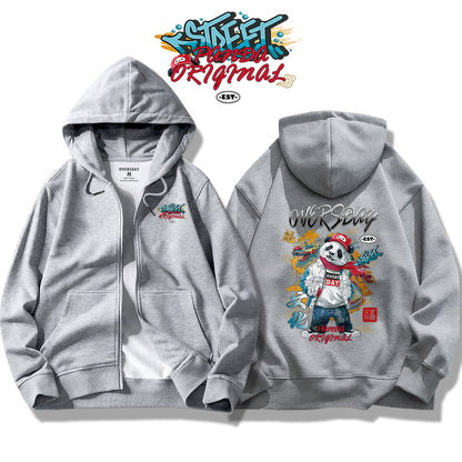 Panda Street Culture / Zip Up Hoodie