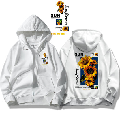 Sunny Sunflower / Zip Up Hoodie