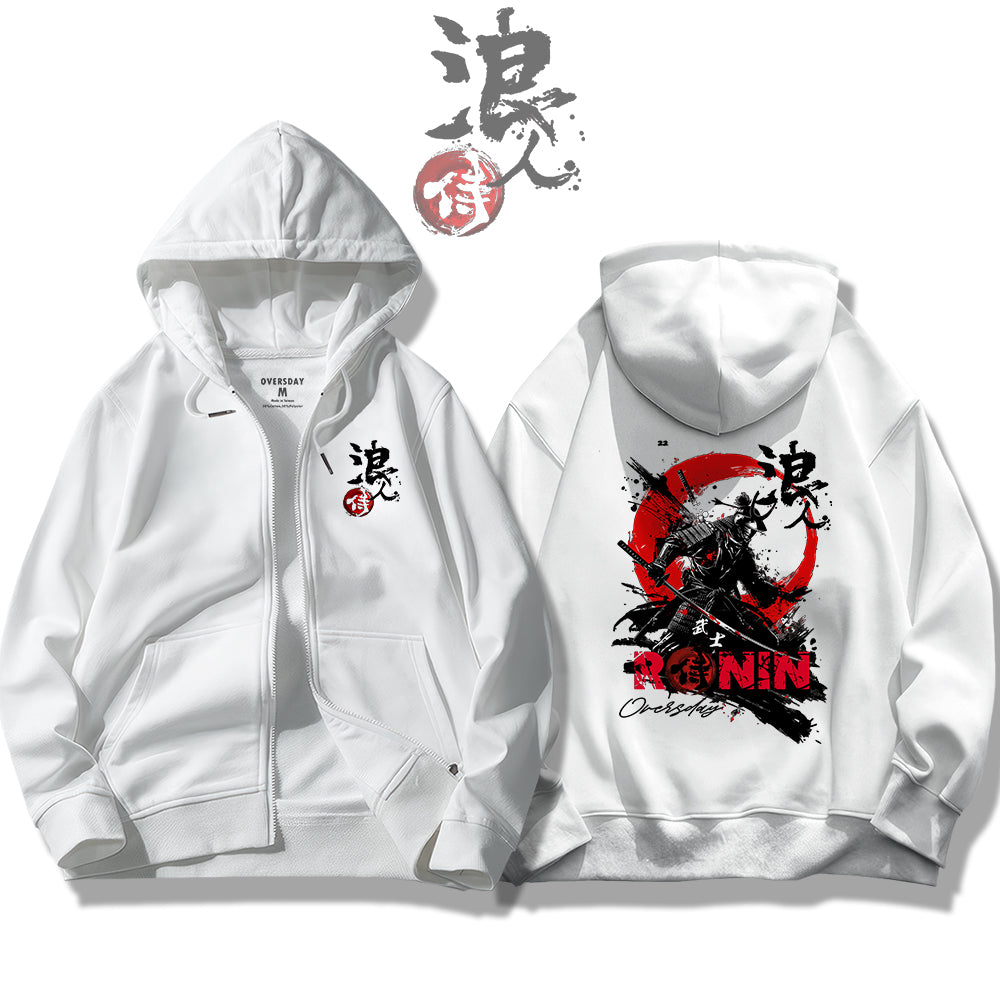 Samurai Ronin / Zip Up Hoodie