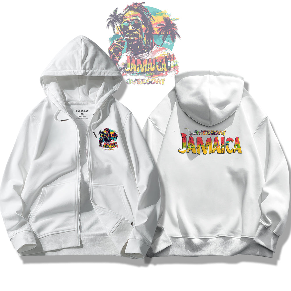 Cool Jamaican / Zip Up Hoodie