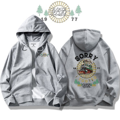 Train Track / Zip Up Hoodie