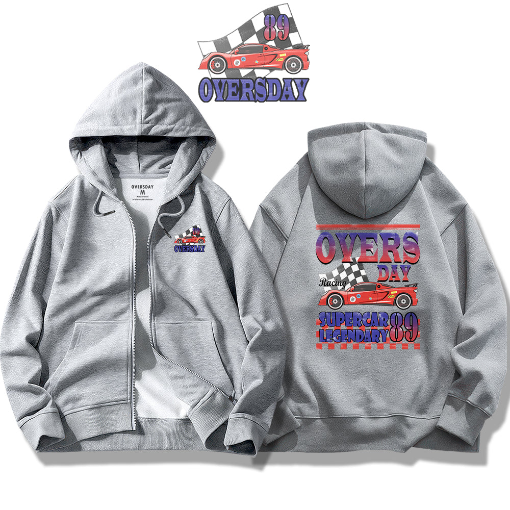 Racing Car 89 / Zip Up Hoodie