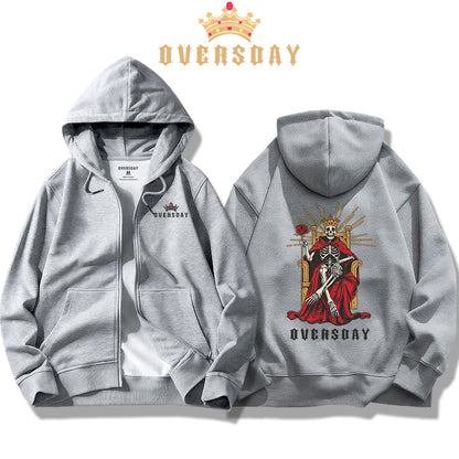 Scarlet Skeleton King / Zip Up Hoodie