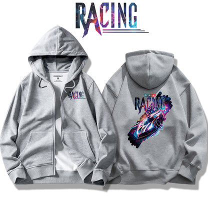 Neon Raceway / Zip Up Hoodie