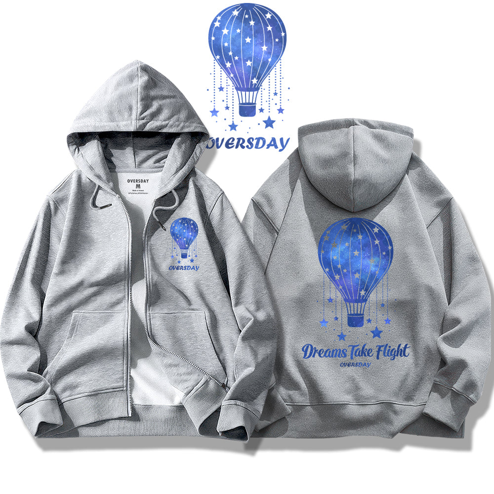 Dreams Take Flight / Zip Up Hoodie