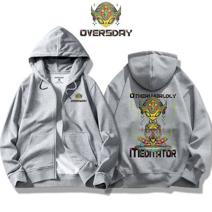 Otherworldly Meditator / Zip Up Hoodie