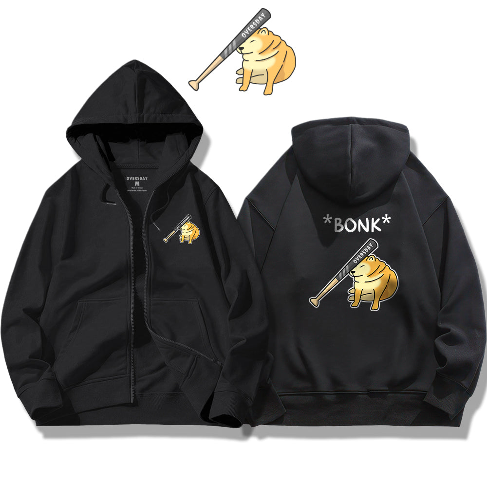 Bonk / Zip Up Hoodie