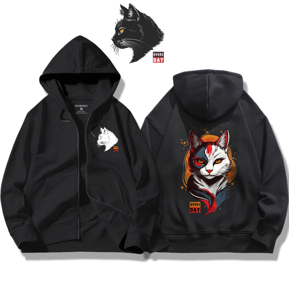 Masked Spirit Cat / Zip Up Hoodie