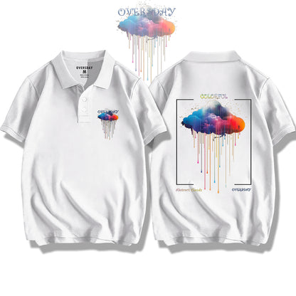 Colorful Abstract Clouds / Polo Shirt