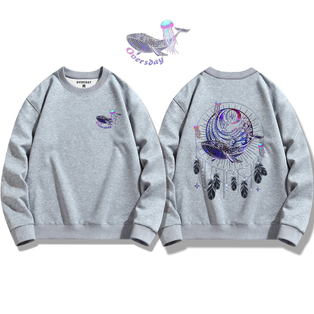 Dream Catcher of Blue Whale / Sweatshirt