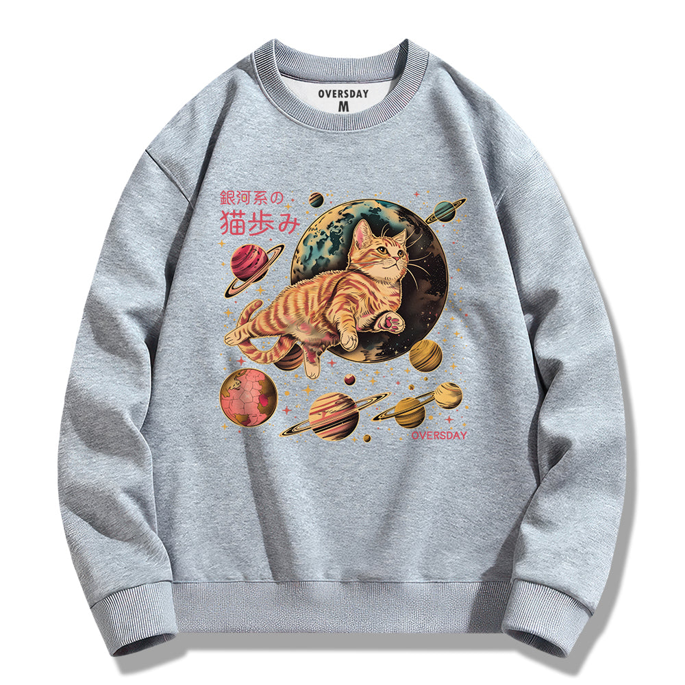 Galactic Cat Steps / Sweatshirt