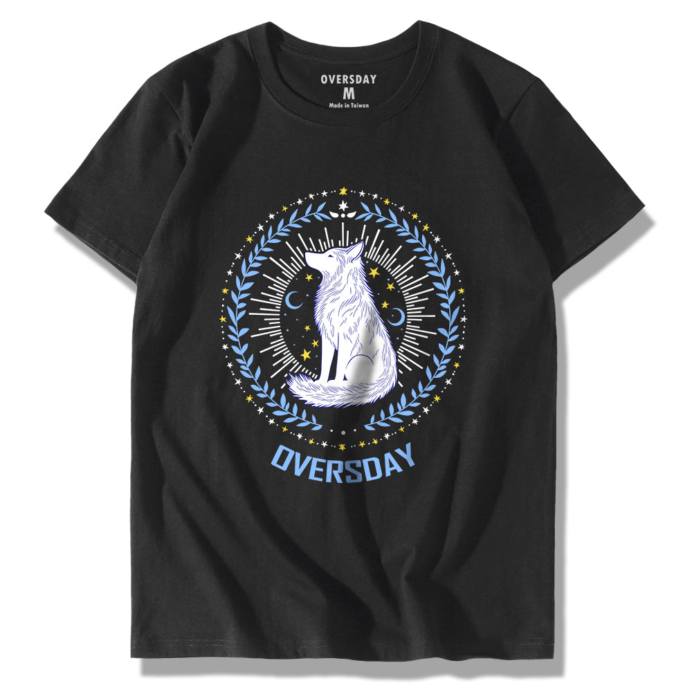 Stars and Moon with Wolf / Classic Tee