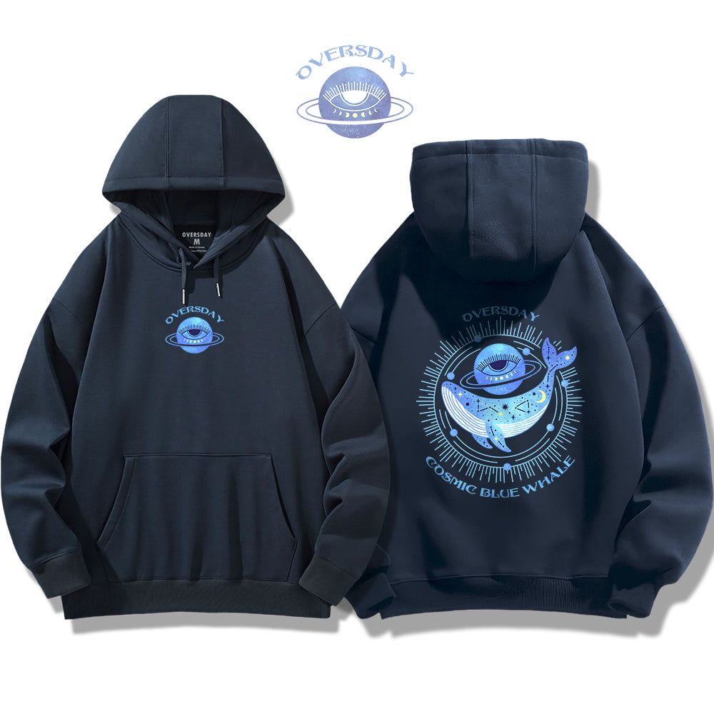 Cosmic Blue Whale / Hoodie