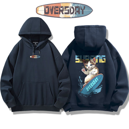 Surfing Cool Cat / Hoodie