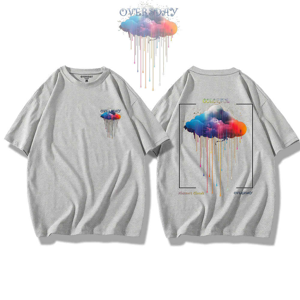 Colorful Abstract Clouds / Loose Tee