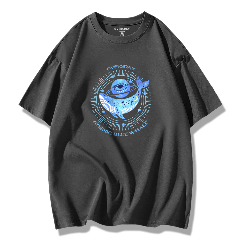 Cosmic Blue Whale / Loose Tee