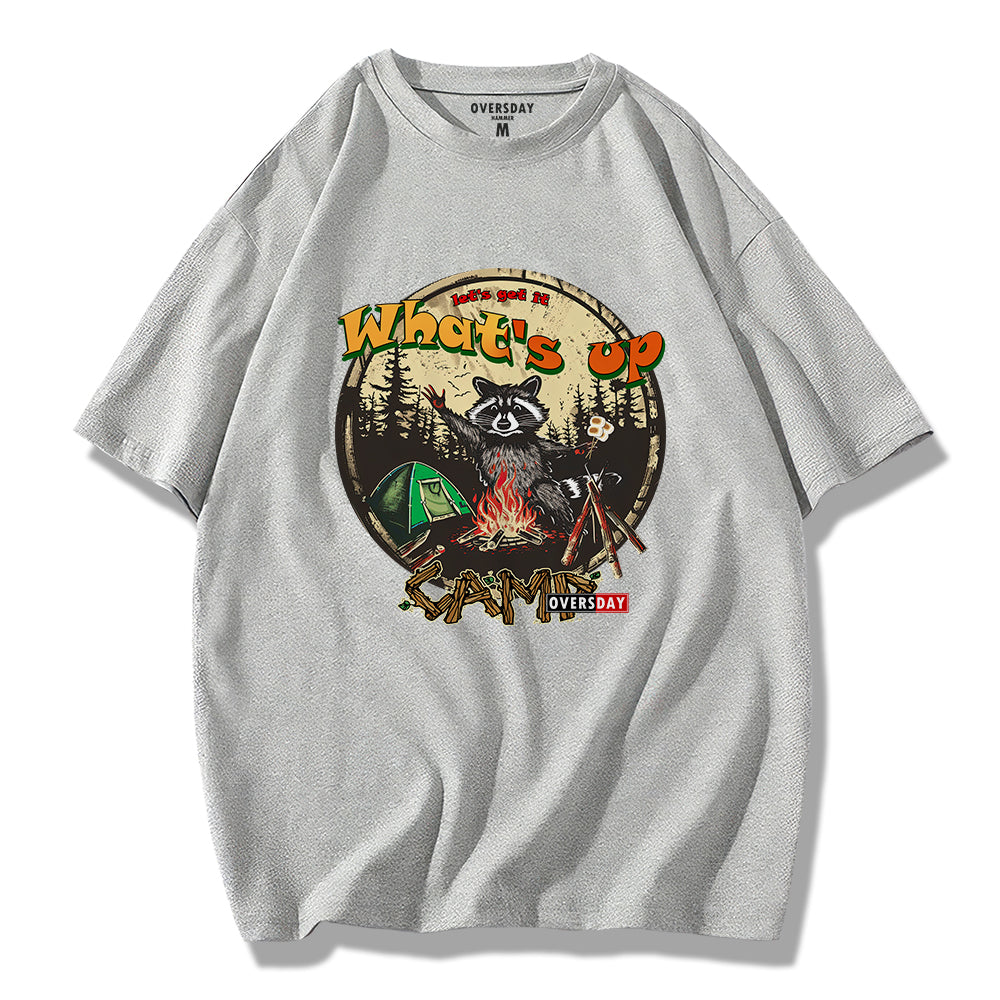 Forest Camping Raccoon / Loose Tee