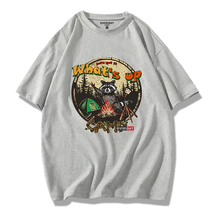 Forest Camping Raccoon / Loose Tee