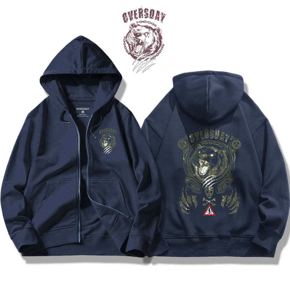 Urban Bear / Zip Up Hoodie