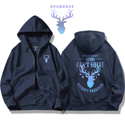 Starry Sky Deer / Zip Up Hoodie