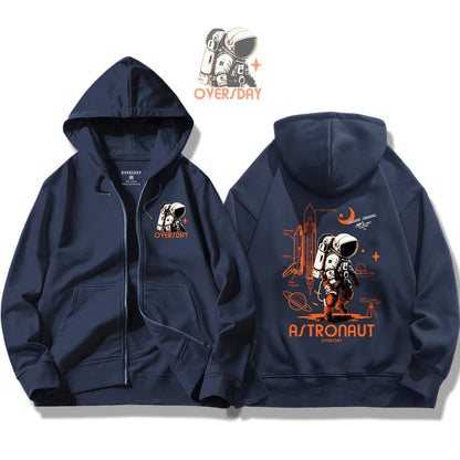 Astronaut / Zip Up Hoodie