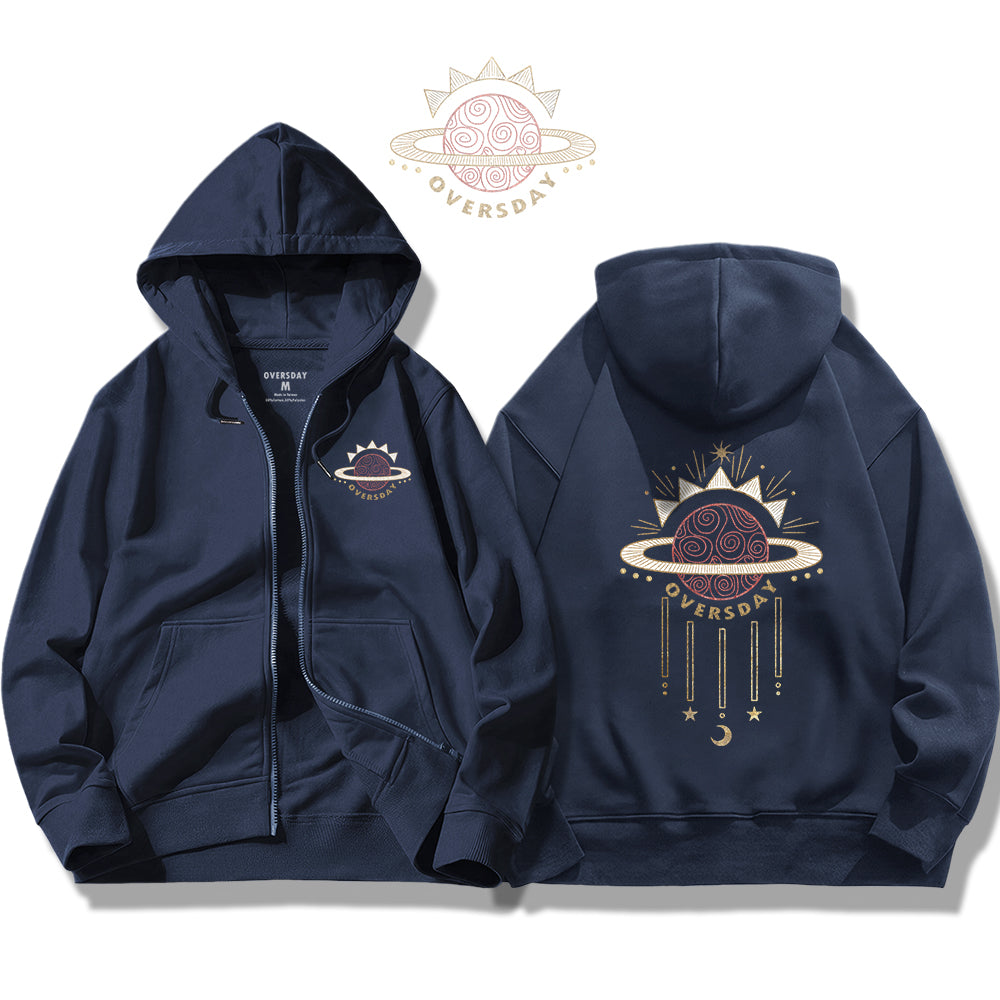 Exploding Planet / Zip Up Hoodie